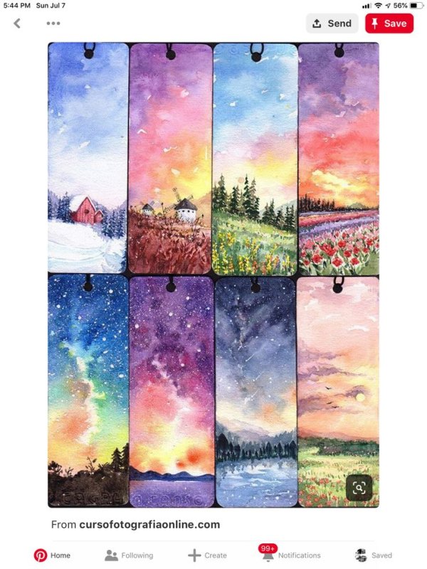 Рисунки акварелью
