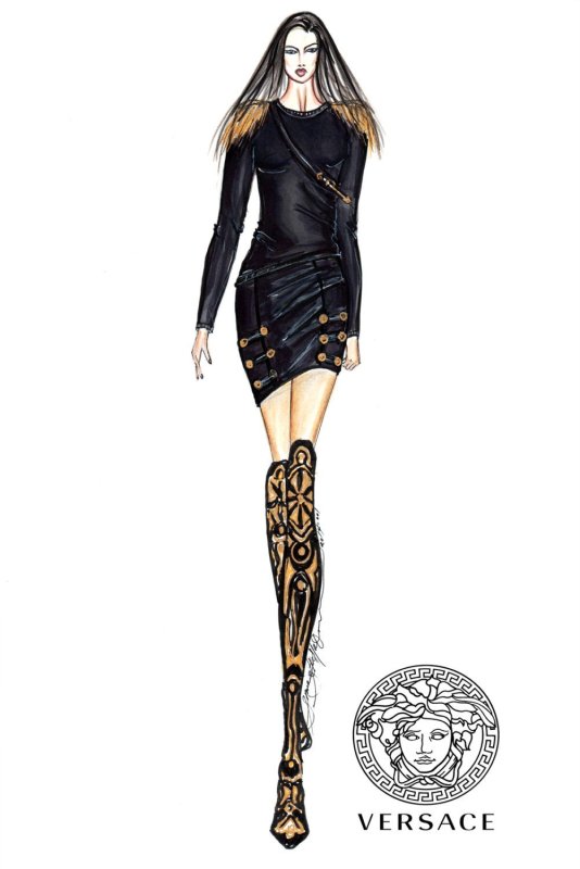 Versace эскиз