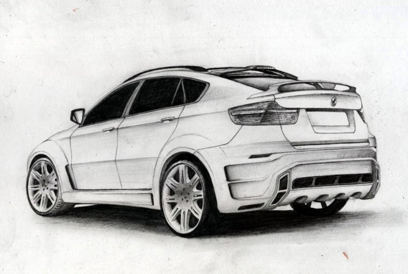 BMW x5 e70 рисунок