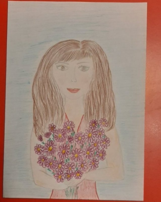 Рисунок моя мама