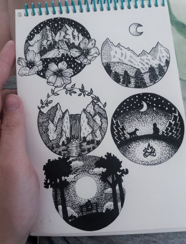 Рисунки для скетчбука