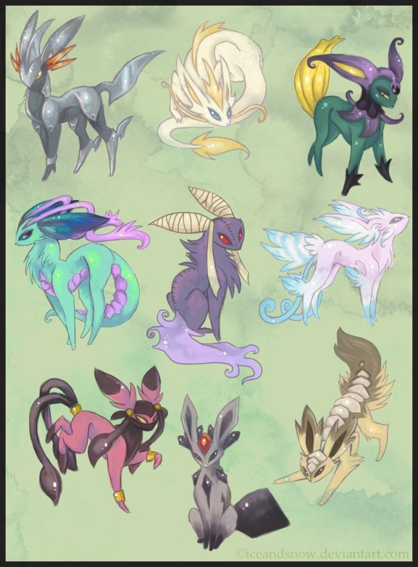 Eevee Эволюция Pokemon