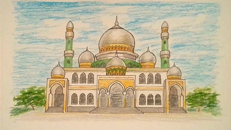Мечеть легкие цветной