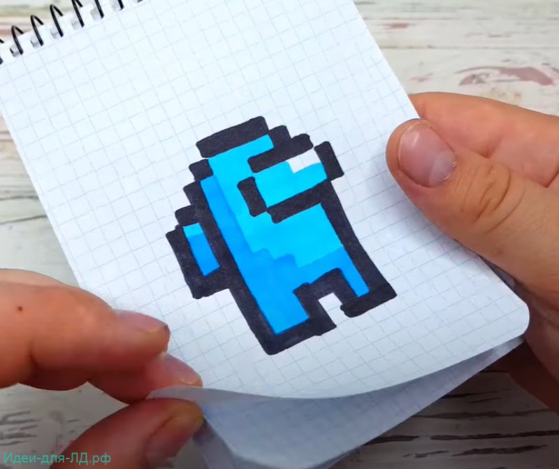 Рисунки по клеточкам маленькие