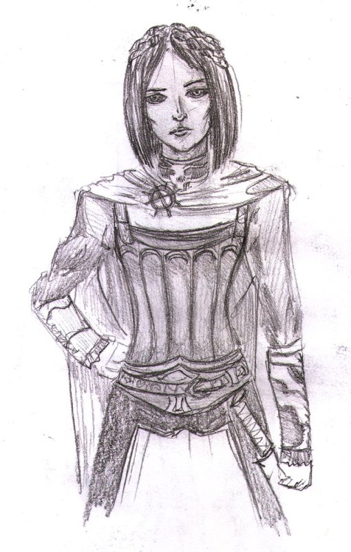 серана скайрим арт