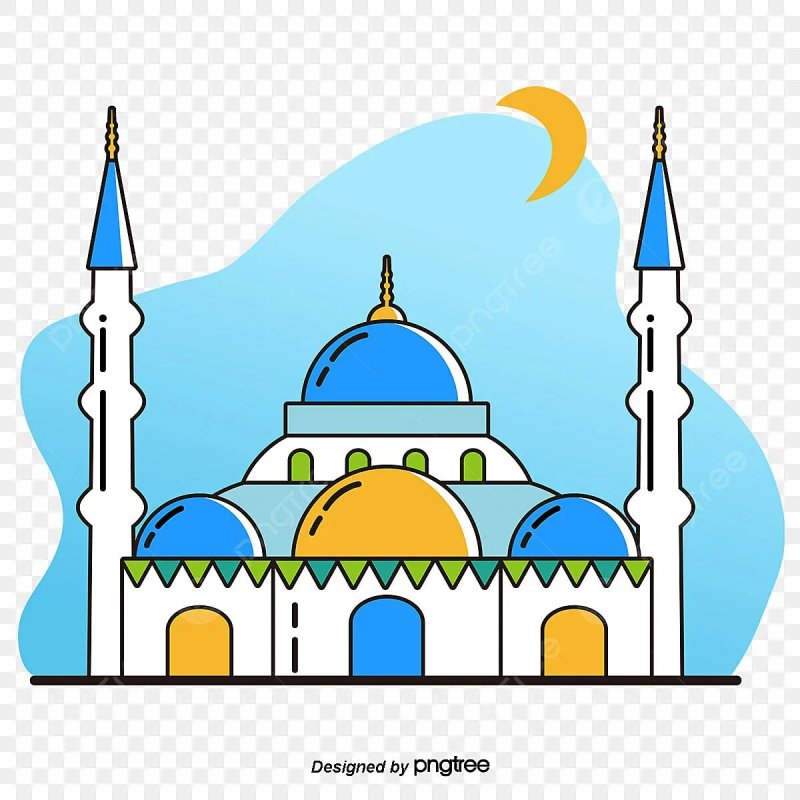 Рисунки мечети мусульманские