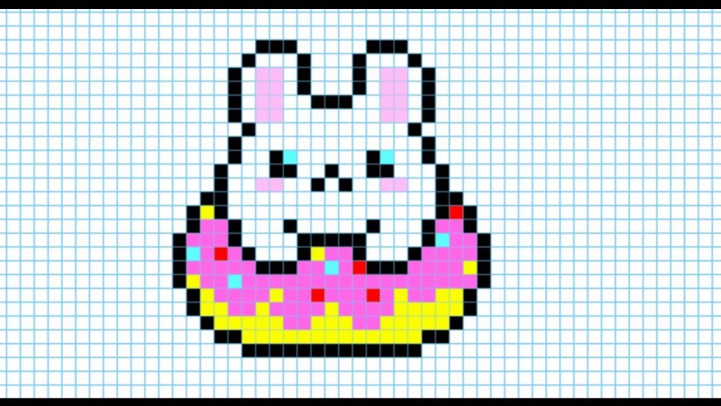 Рисунки по клеткам небольшие