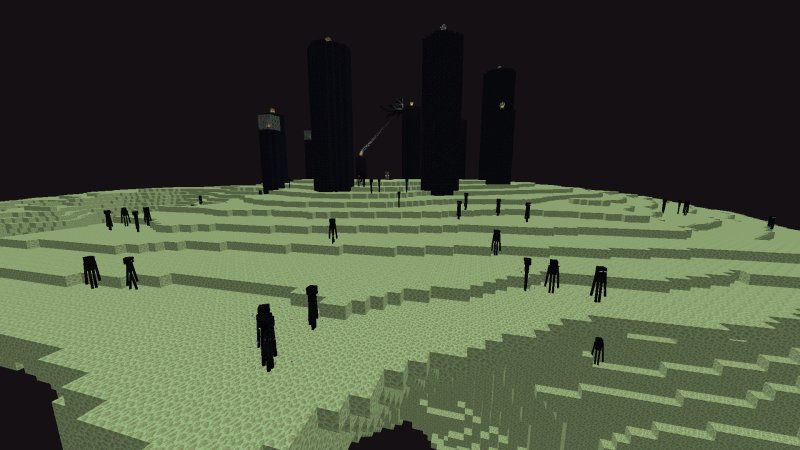 Фон майнкрафт ЭНДЕР мир