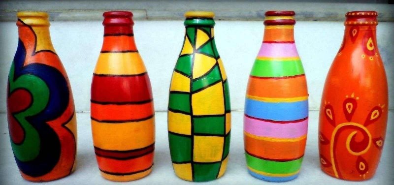 Разукрасить бутылку