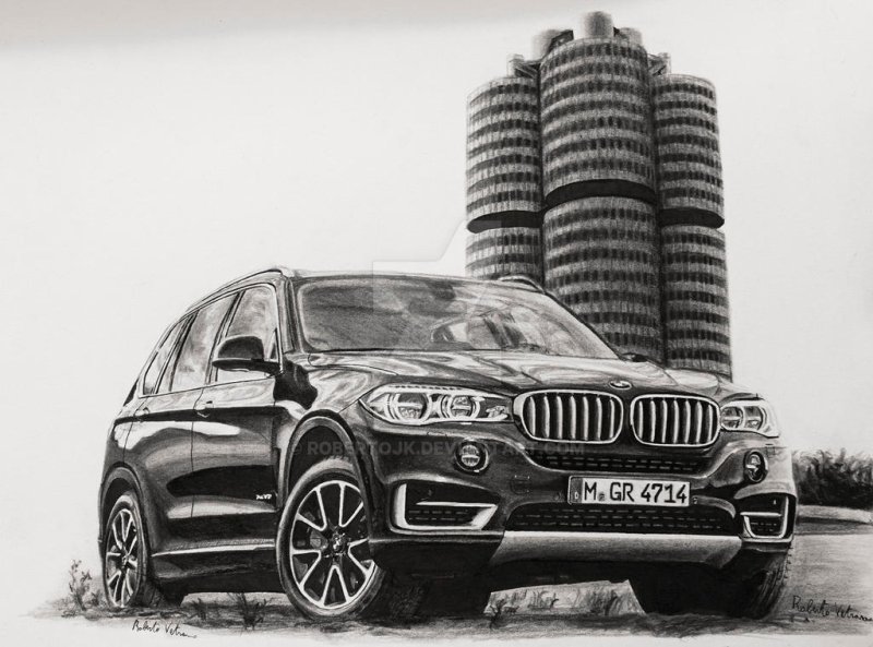 BMW x5 для рисования