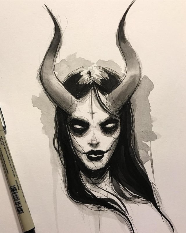 Сатана эскиз