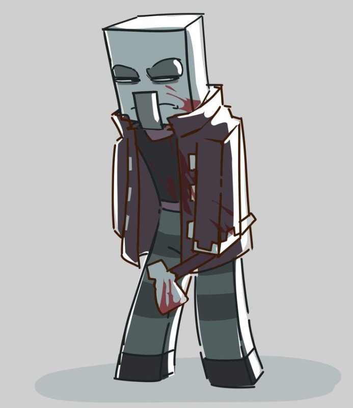Villager x Pillager арт шип