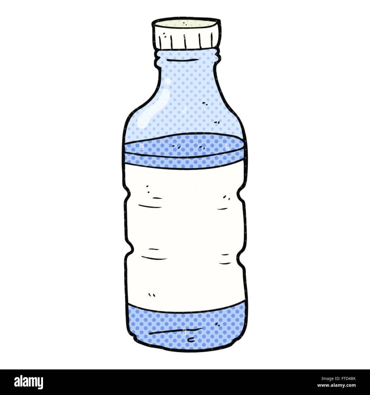 Нарисовать бутылку воды