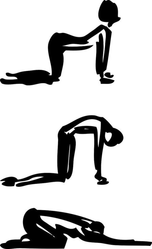 Рачком правильная поза