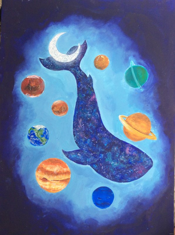 Рисунок на космическую тему