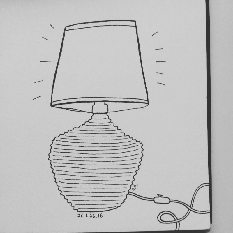 Настольные лампы набросок