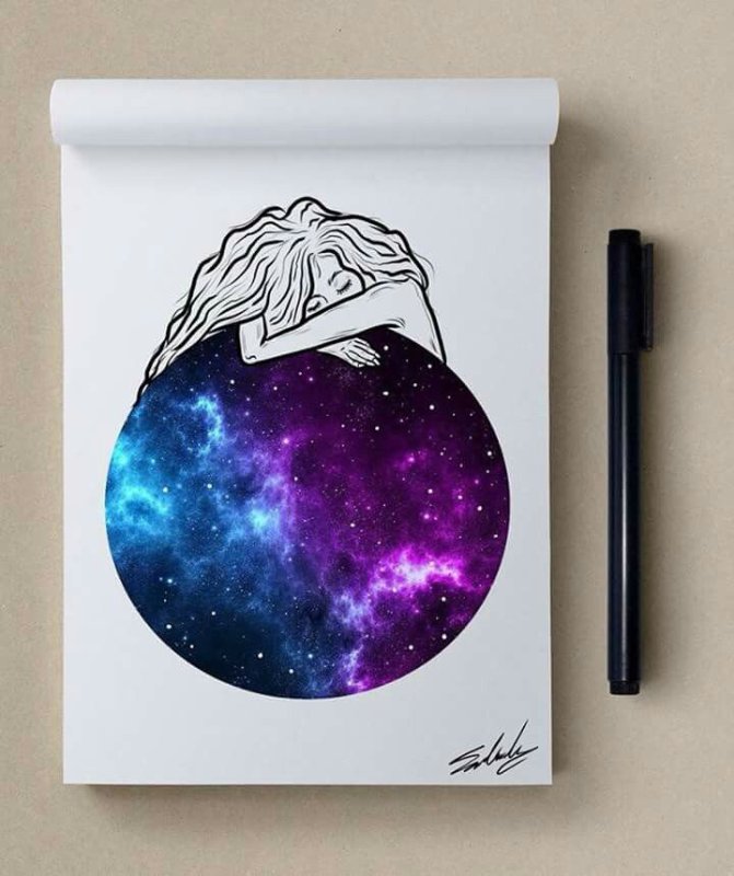Космос рисунок