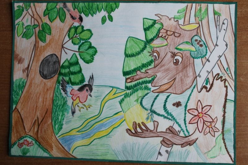 Рисунок на тему лес