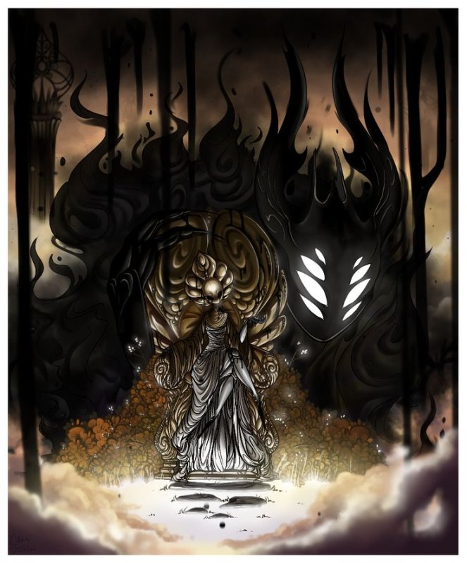 Лорд пустоты Hollow Knight арт