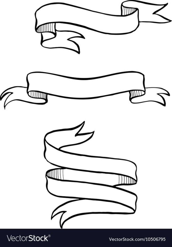Ленточка рисунок