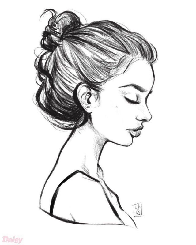 Девушка рисунок