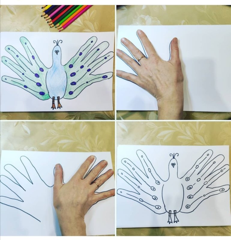 Рисование с помощью ладони
