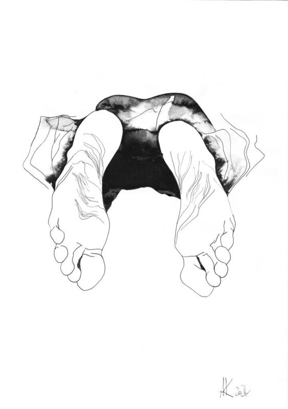 Футфетиш рисунки карандашом