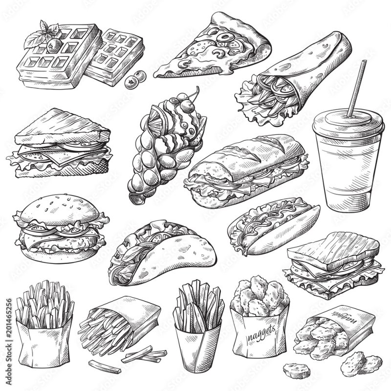 Продукты рисунок