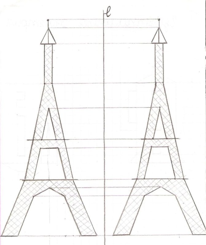 Осевая симметрия рисунки