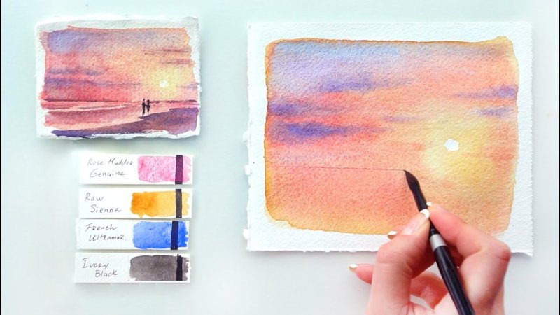 Рисунки акварелью