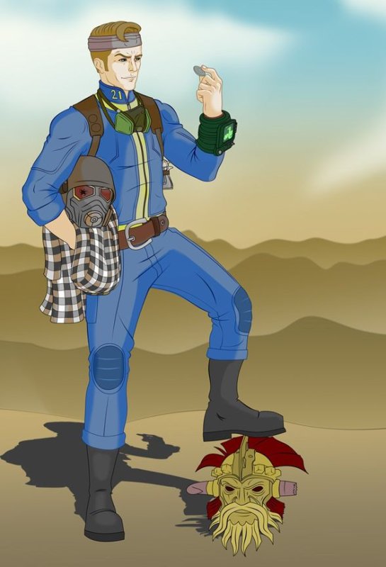 Fallout New Vegas курьер арт
