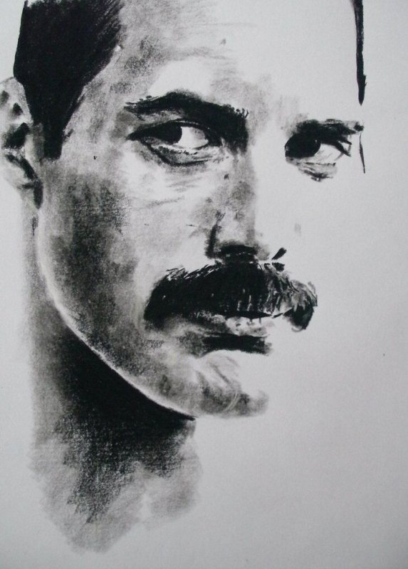 Фредди Меркьюри рисунок
