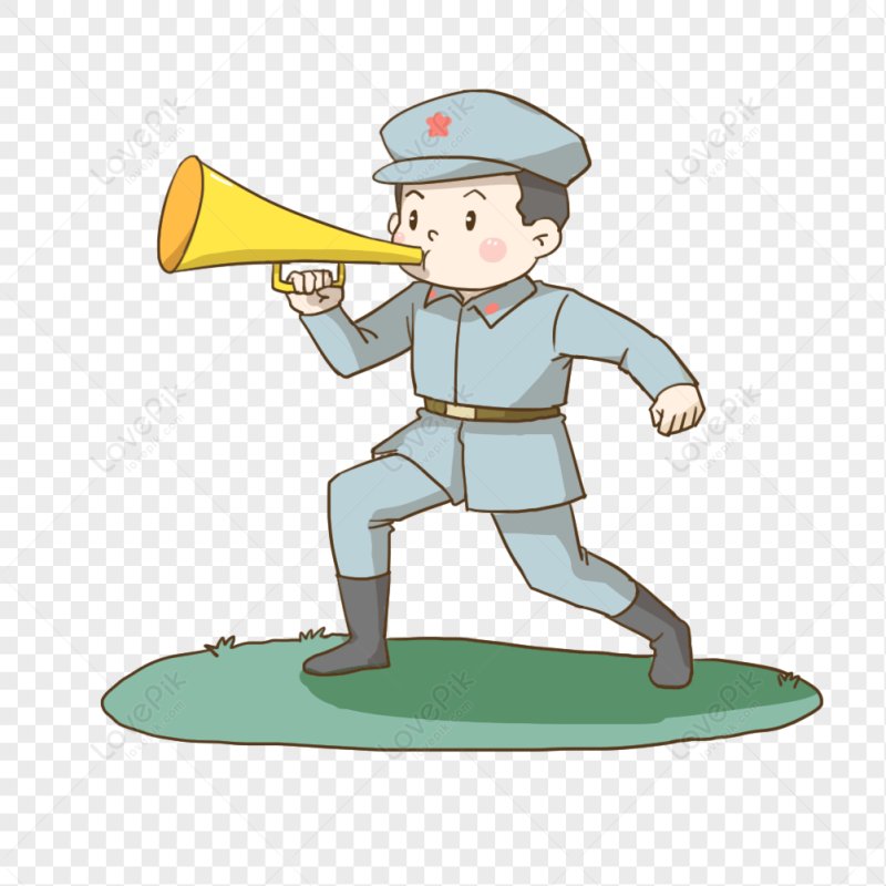 трубач рисунок