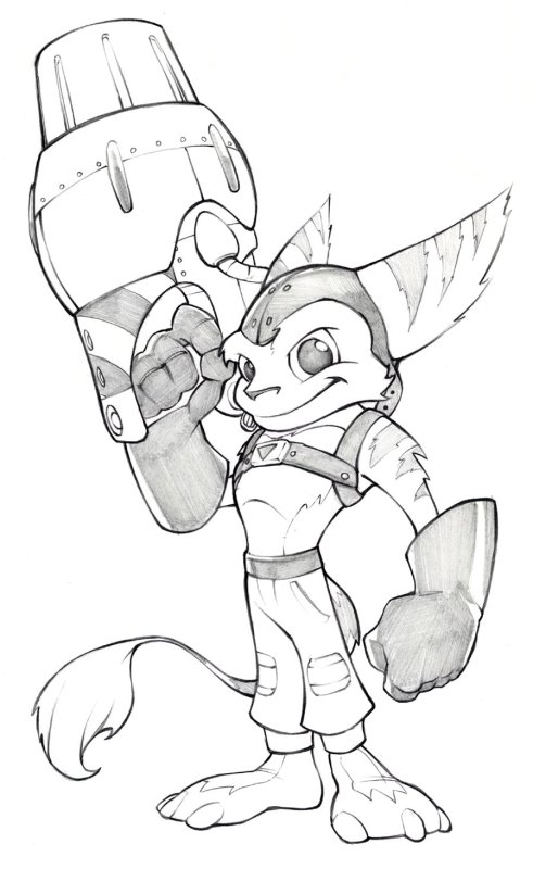 Ratchet and Clank раскраска