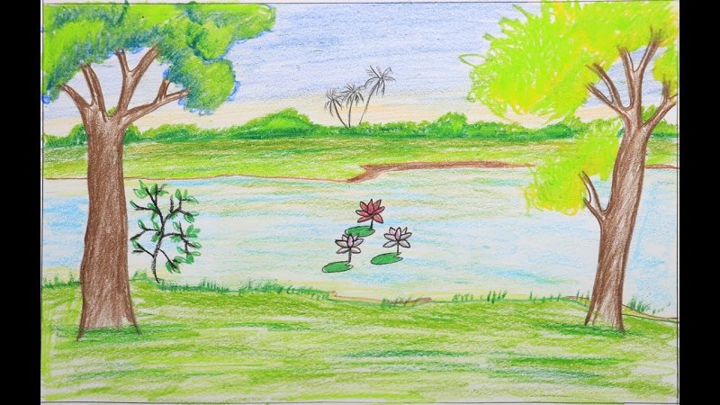 Рисунок на тему природа