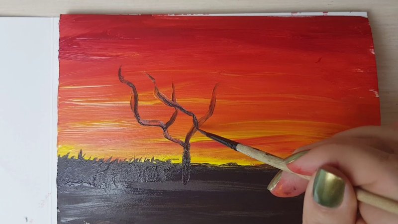 Рисование гуашью