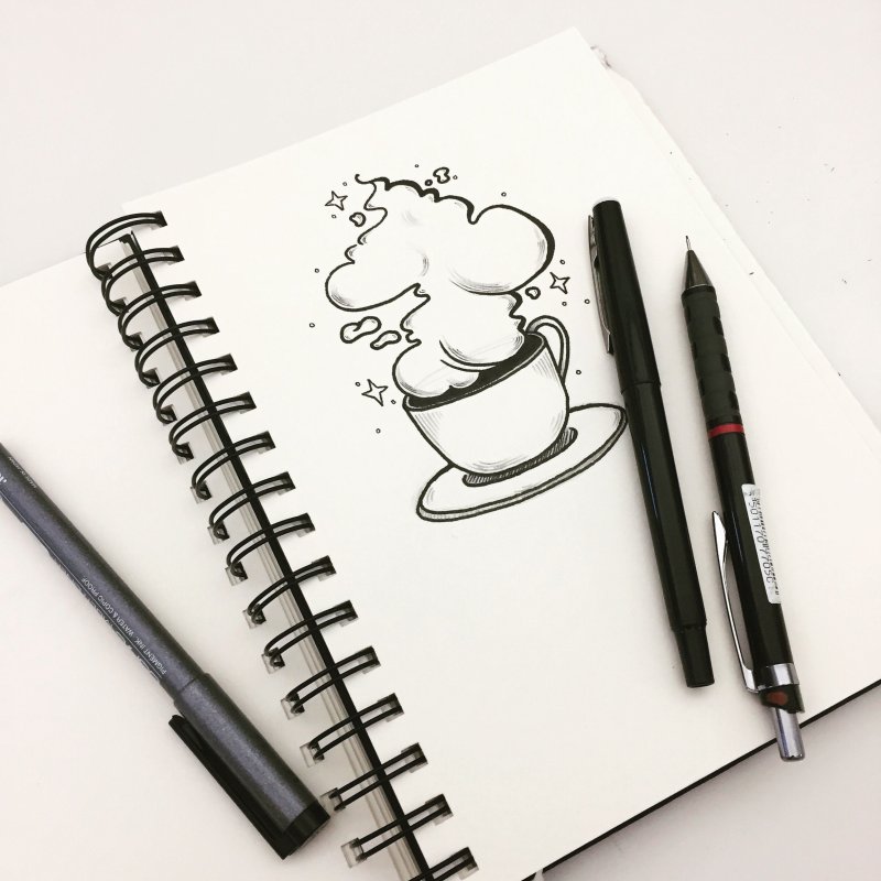 Рисунки для блокнота карандашом