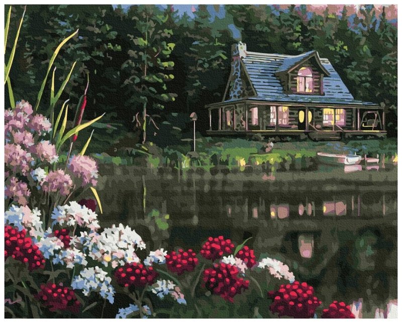 Пейзаж с домиком