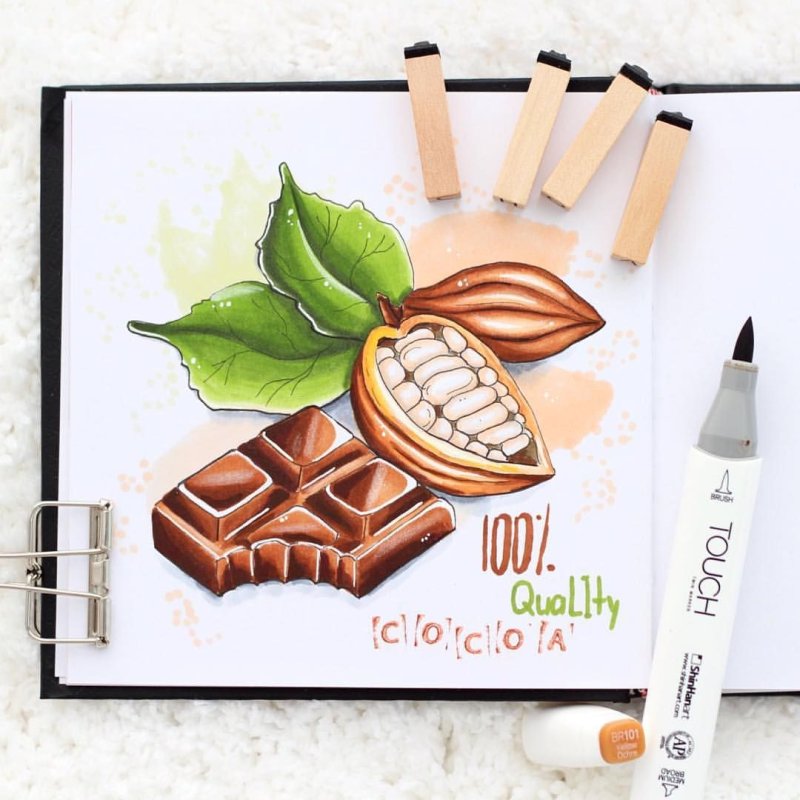 Шоколад рисунок