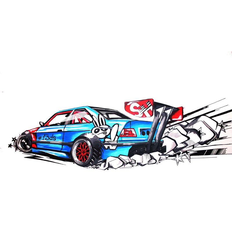 BMW e36 Drift Art