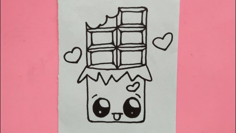 Лёгкие рисунки шоколад