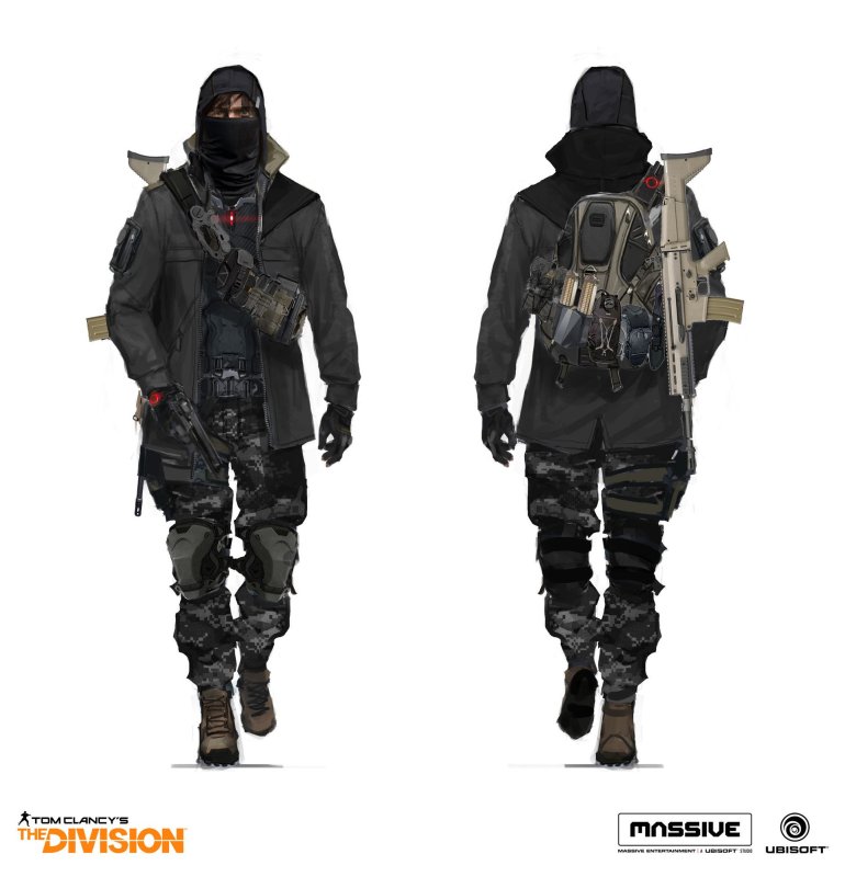 Одежда Tom Clancy Division концепт арты
