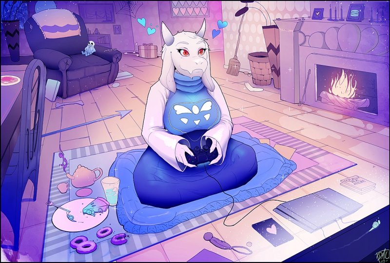 Undertale Ториэль арт