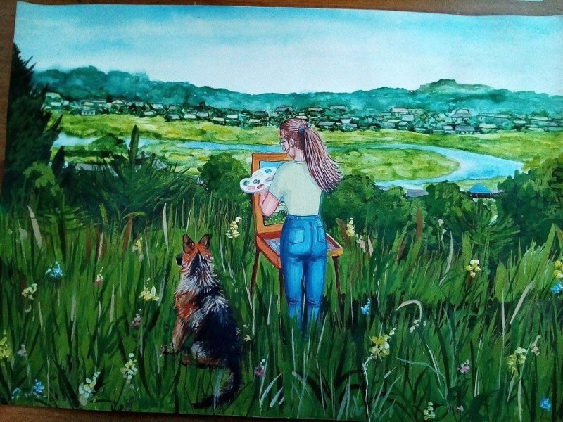 Рисунок на тему мой край