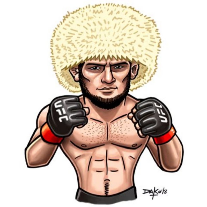 Рисунок Хабиба Нурмагомедова