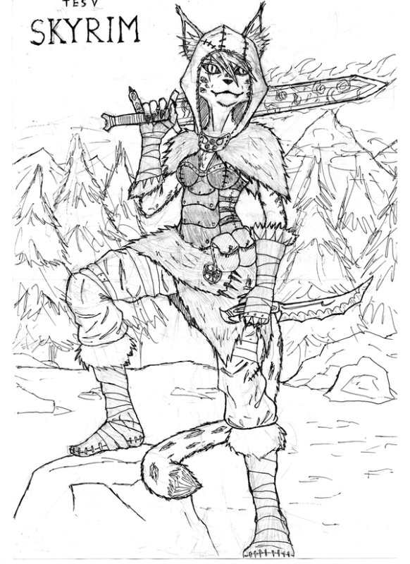 раскраски каджитов