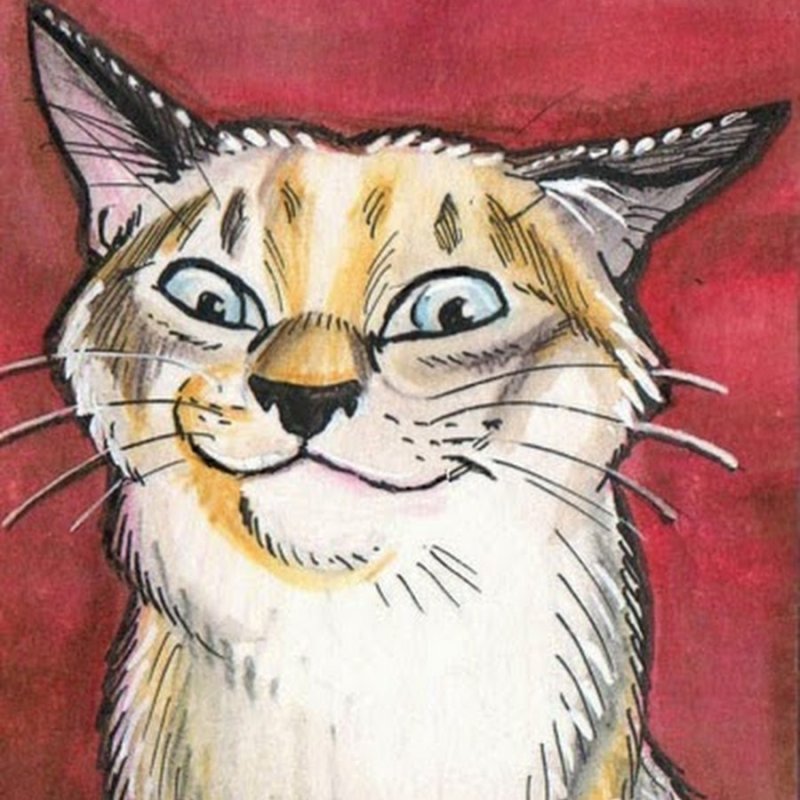 Кот рисунок
