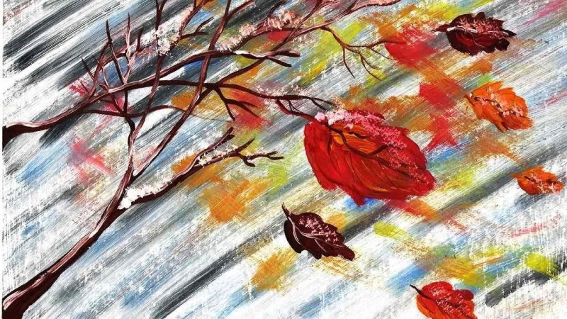 правополушарное рисование осень