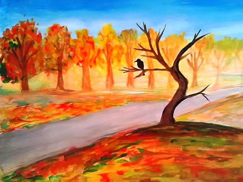 Рисование осень