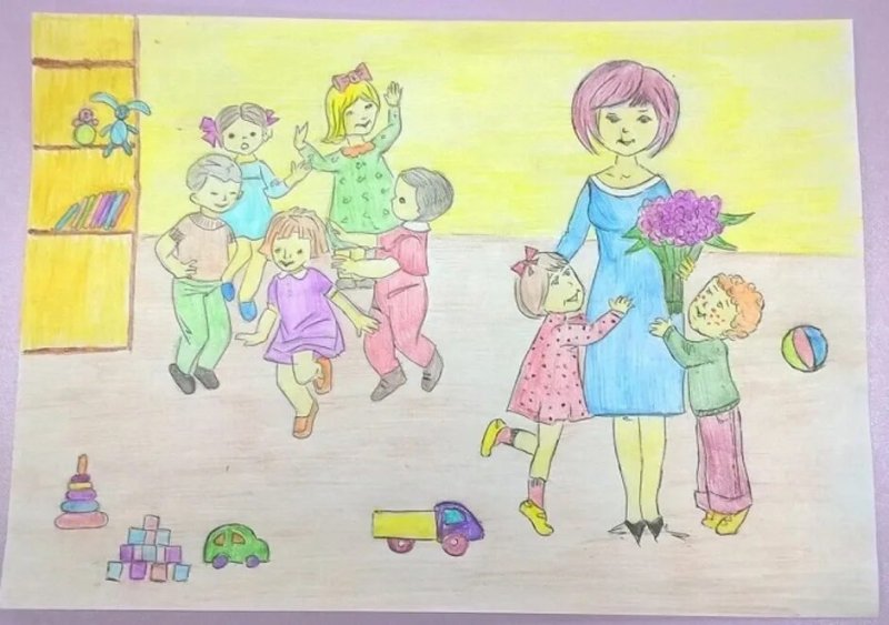 Воспитатель рисунок